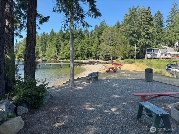 The Mason Lake beach The Mason Lake beach
