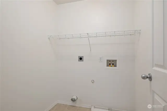Laundry room on main level