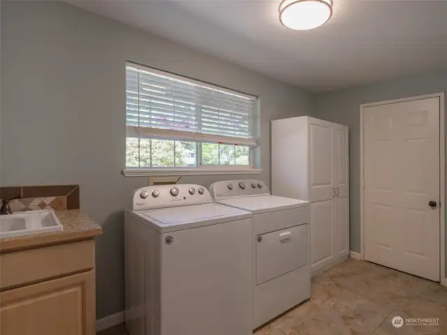utility room to garage