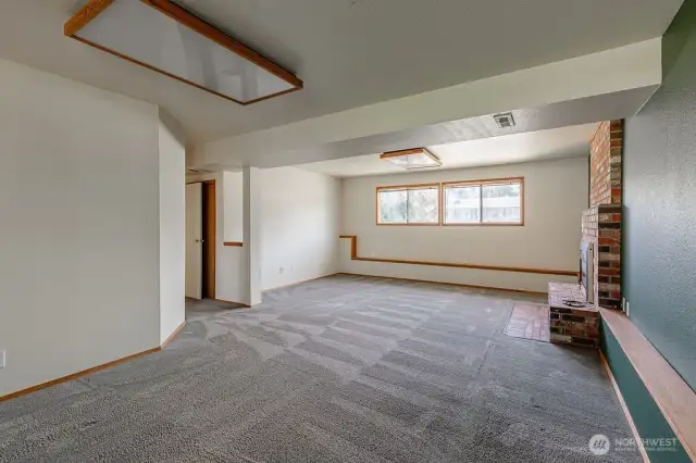 Spacious lower level, perfect for entertaining.