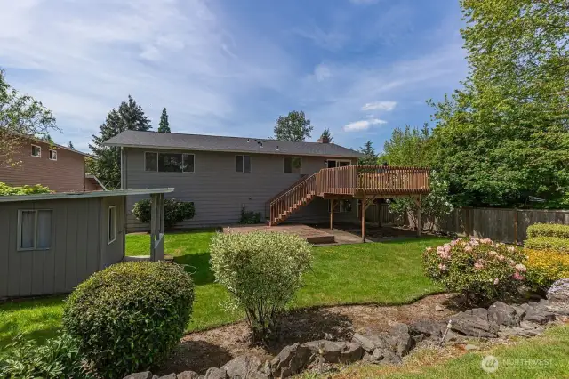 Ideal backyard for entertaining and relaxing.