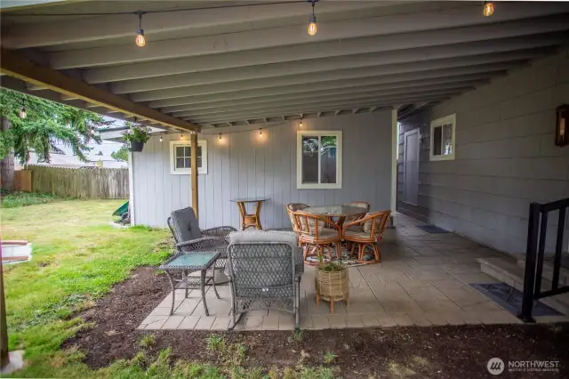 Covered back patio