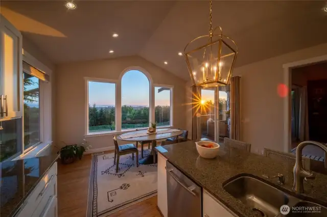 Sunset views out your kitchen windows.