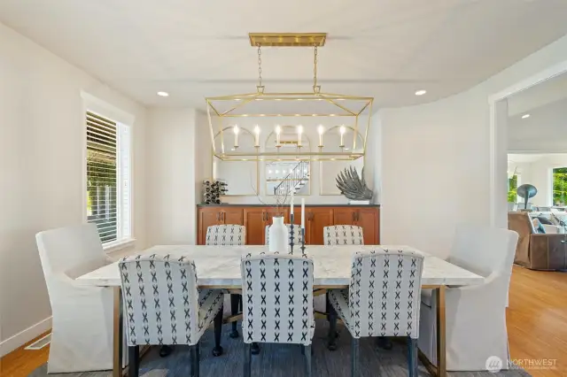 Formal dining area.
