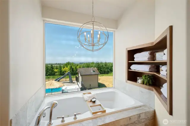 Wind down here after a long day in your jetted tub.