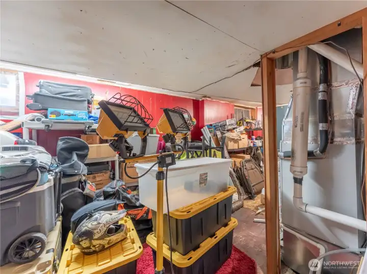 Extra room in basement - great storage