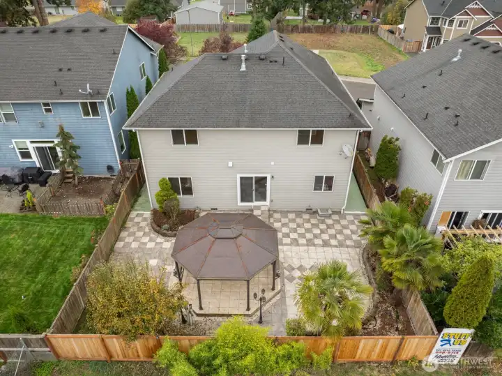 Rear Yard drone view