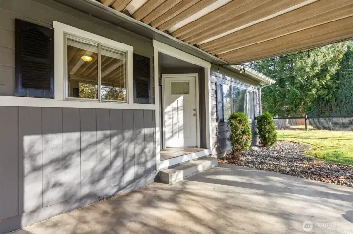 Main Entrance & Covered Patio