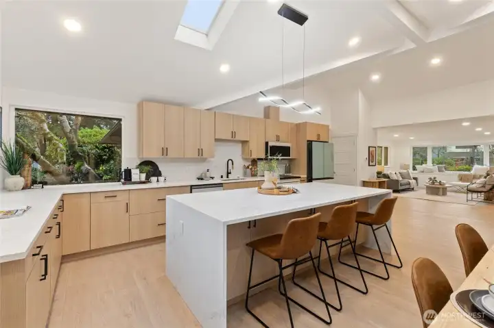 Huge Island with double waterfall