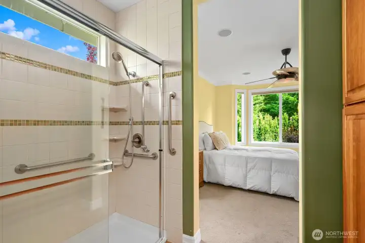 Primary Bath with updated Tile surround.
