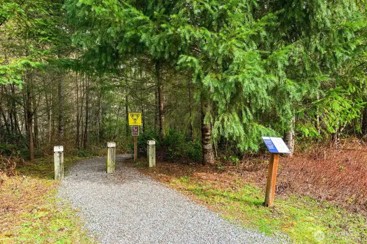Adair Creek Trailhead right across the Street.