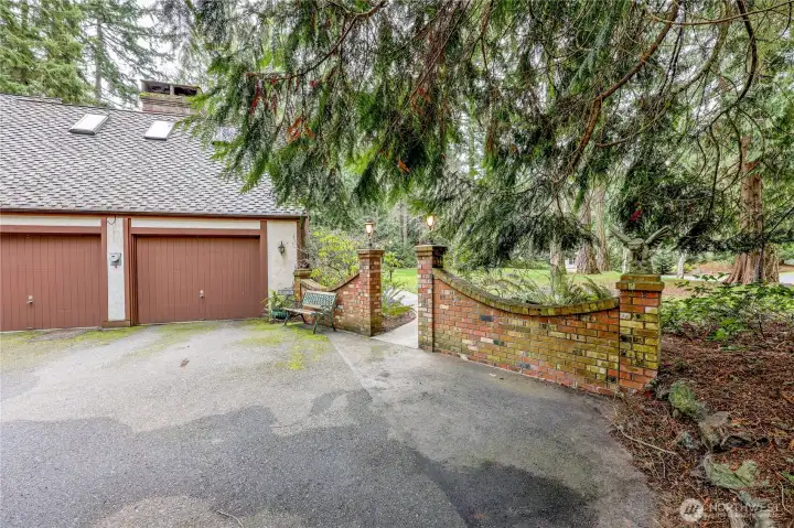 Two car, attached garage