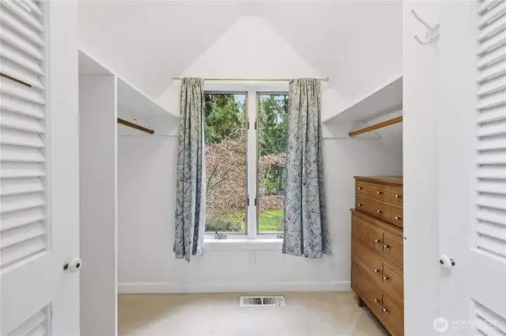 Walk in private closets off the primary bathroom.