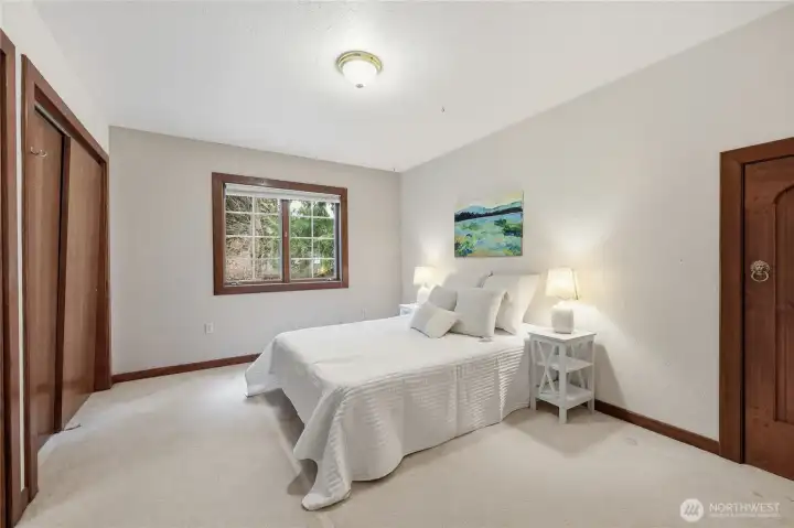 Bedroom #2 has two extra large closets and attic space