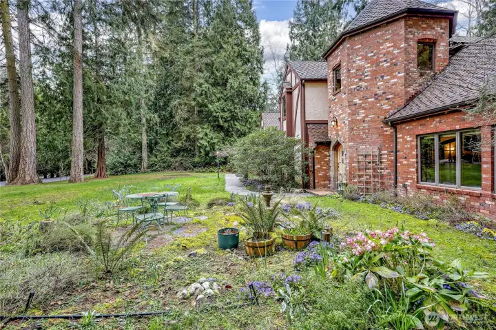 The spring gardens are just about to pop