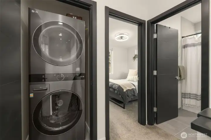Laundry near bedrooms for easy living.