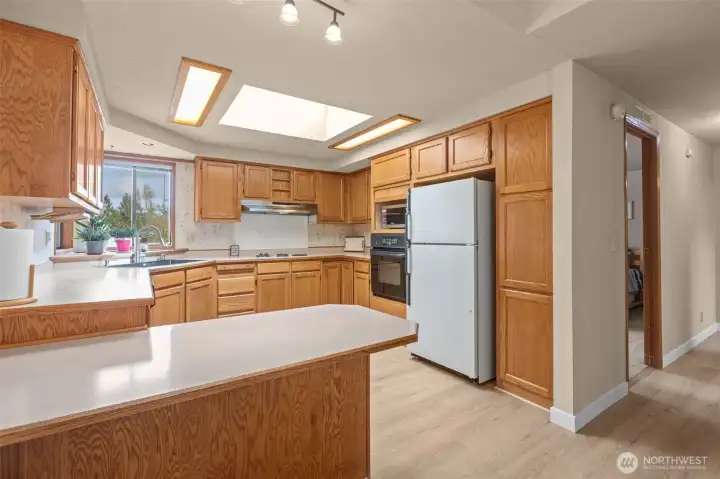 kitchen with lots of counter space
