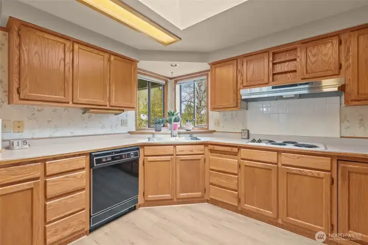 kitchen with lots of counter space