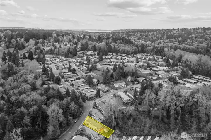 private location in the community, no homes behind