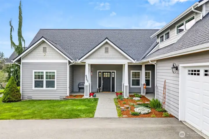 Front door and patio