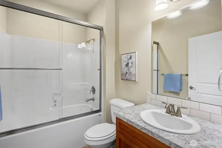 Full bath on main level.