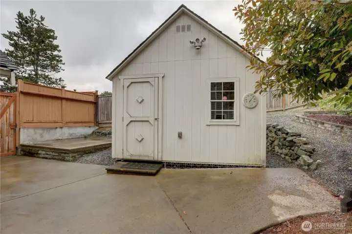 Shed with power
