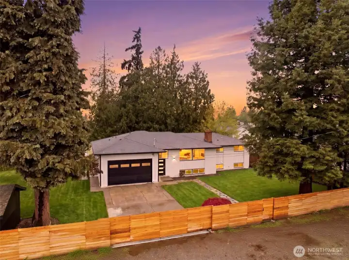 Tons of yard space at front and back of house. Brand new fence with gate!