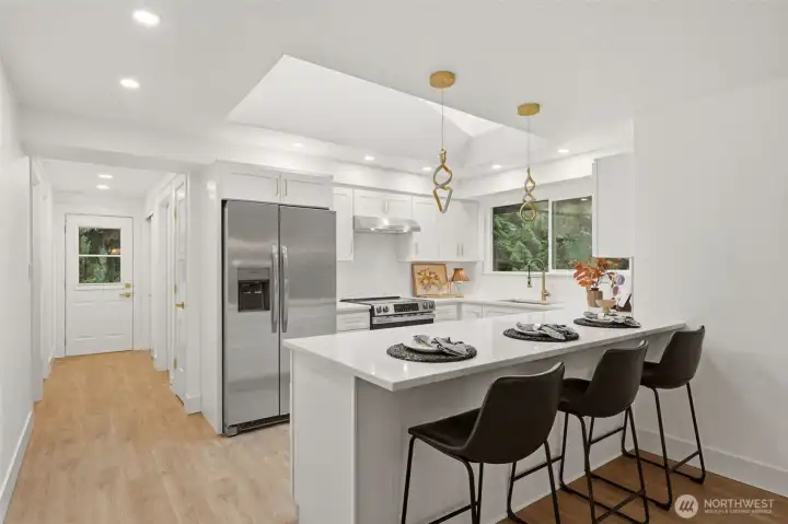 Brand new kitchen on main floor