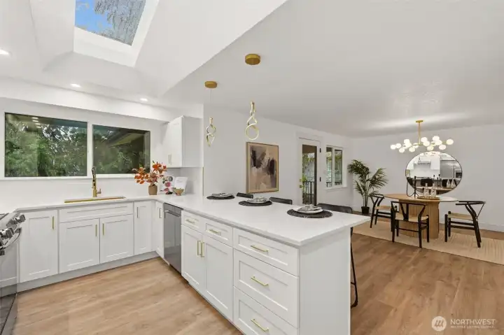 Brand new kitchen on main floor