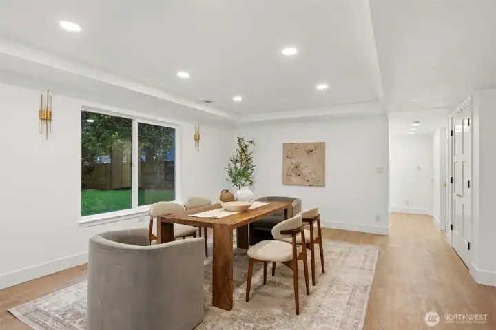 Downstairs dining area