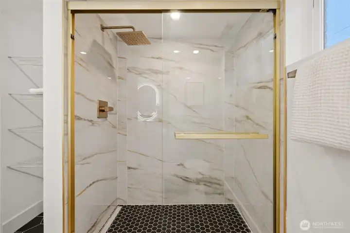 Beautiful tile and glass work!