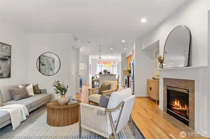 A well thought out main floor combines with extra high ceilings give this home a grand, light and bright feel.