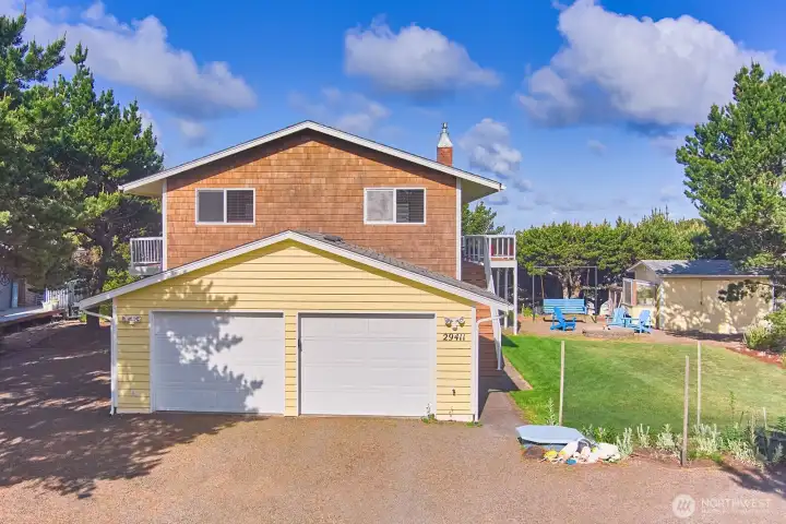 East side of house showing yard space
