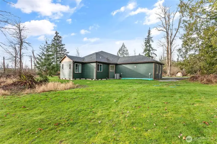 This home has a 4 bedroom septic tank, just inspected and pumped. It also has central heating and A/C!