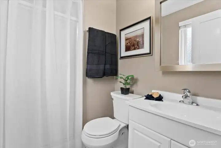 3/4 ensuite bath for the primary bedroom.