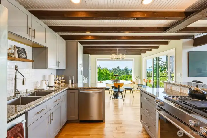 Kitchen to Dining Room View