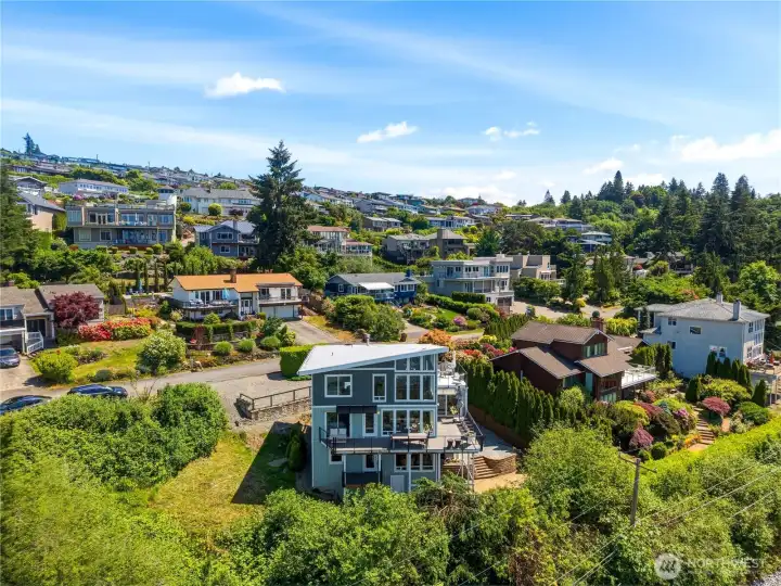 Drone View Of The Home Looking South