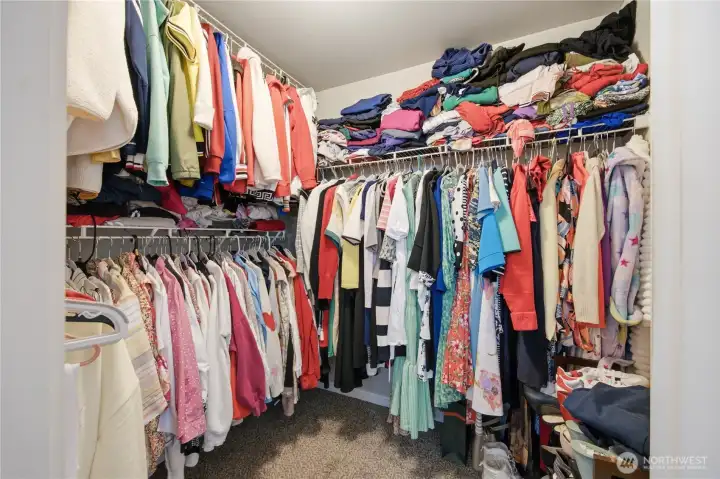 Primary closet Primary closet