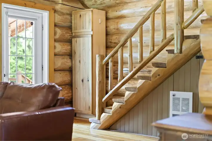 Let's head up this beautiful staircase.