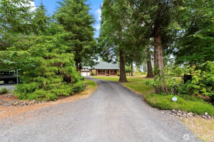 The view as you pull into your new driveway. The calm of home awaits you.