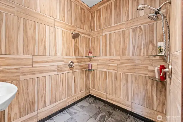 Primary bath shower