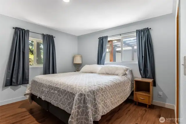 Primary bedroom with on ensuite bathroom.