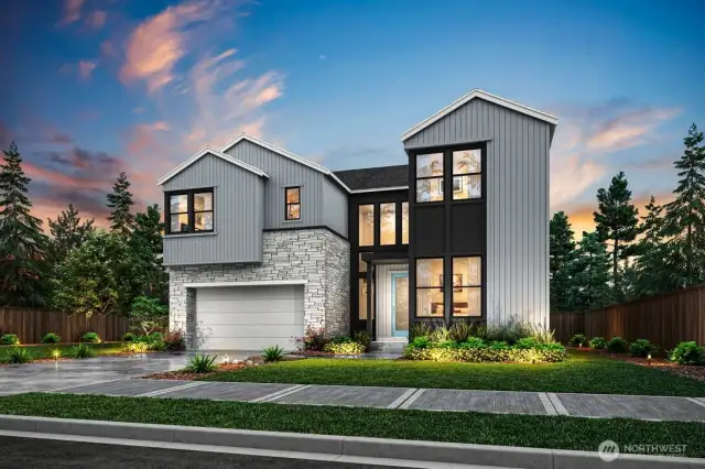 Exterior Rendering Homesite 4- For marketing purposes only. Colors and features may vary