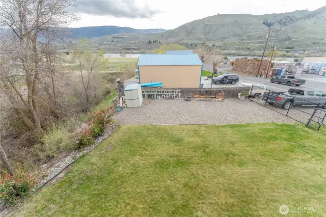 Side yard and extra parking VIEW of RIVER