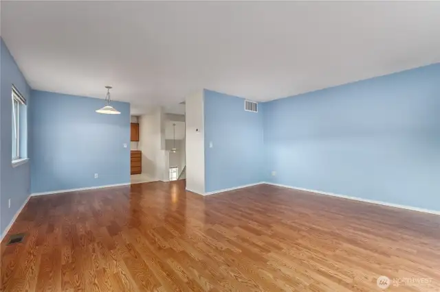 Wood Laminate Floors on upper level of 863