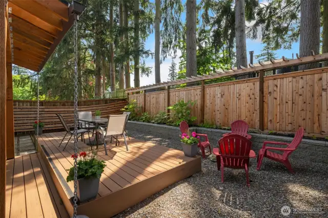 All new retaining walls give an extra touch of design.