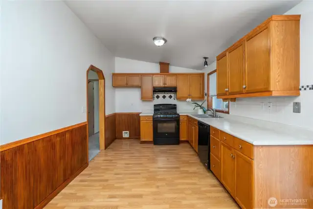 Kitchen with eating space