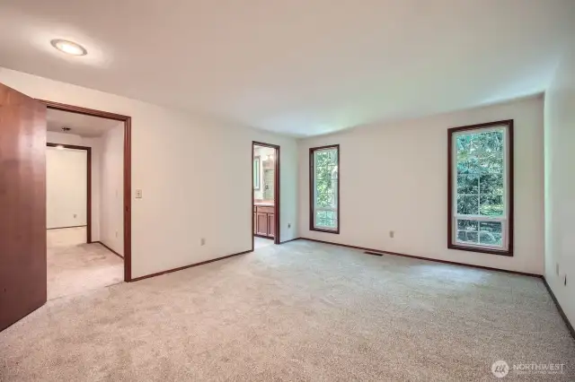 3/4 bath off prime bedroom