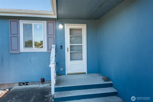 Porch at front entry