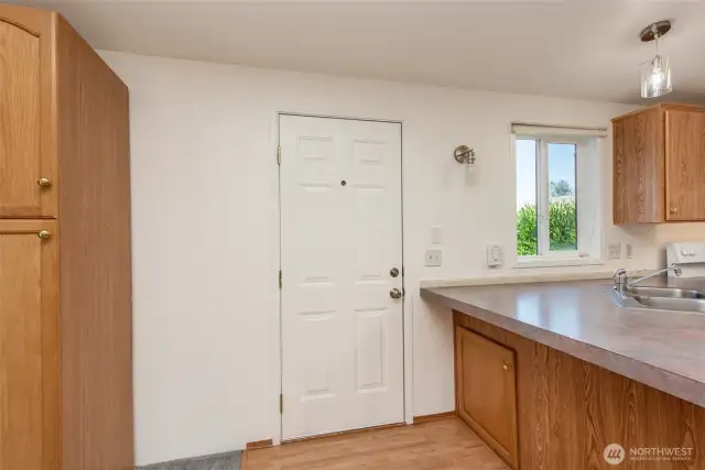 Inside front door